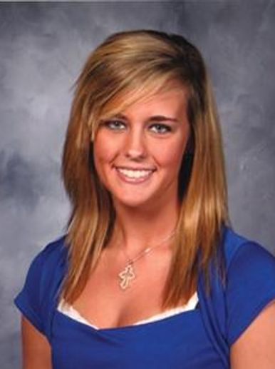 Young woman with blonde hair smiling in a blue top — Stephanie Henson, 2008 Yam Queen